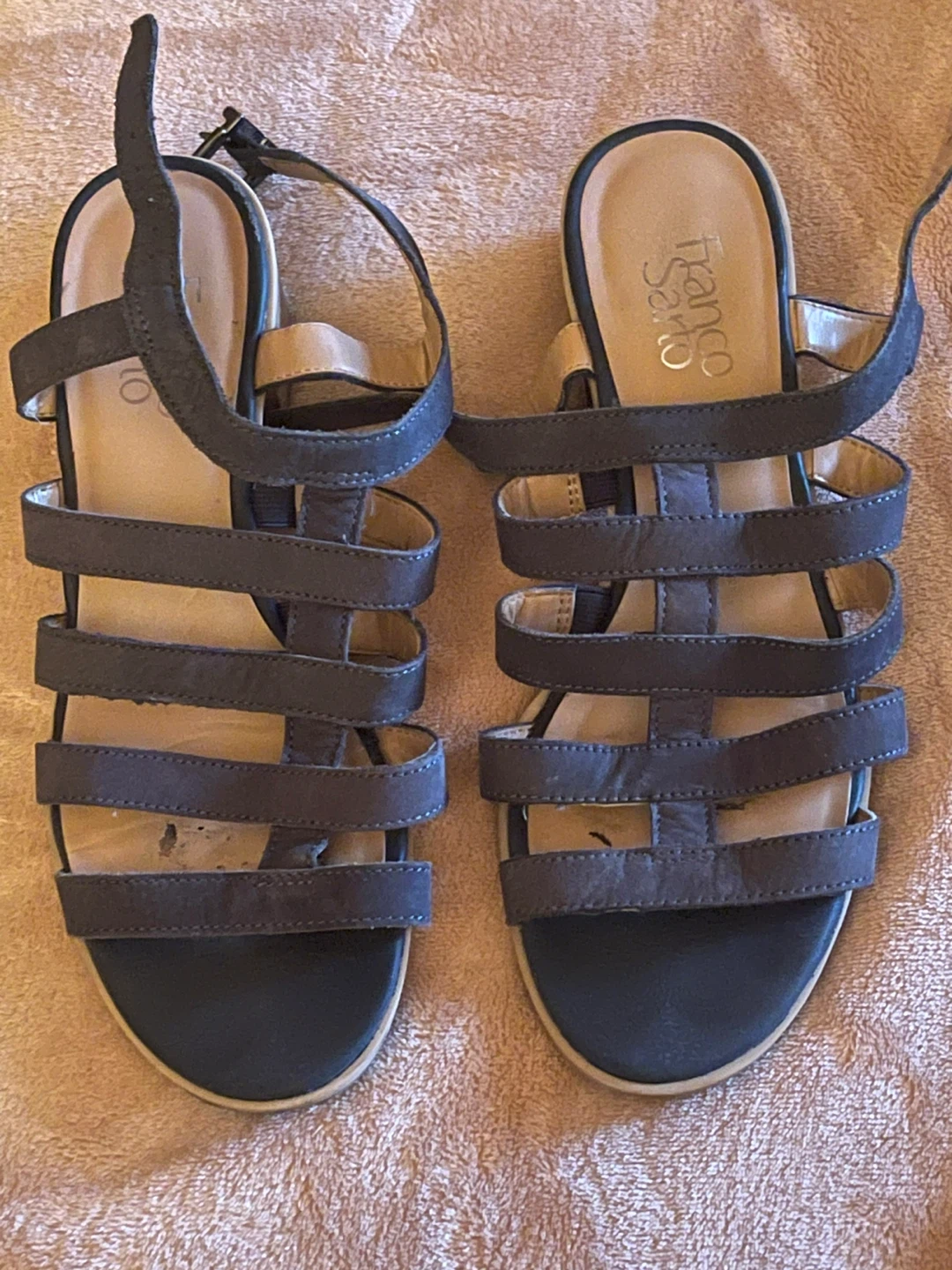 Franco Sarto Dark blue Strappy Sandals