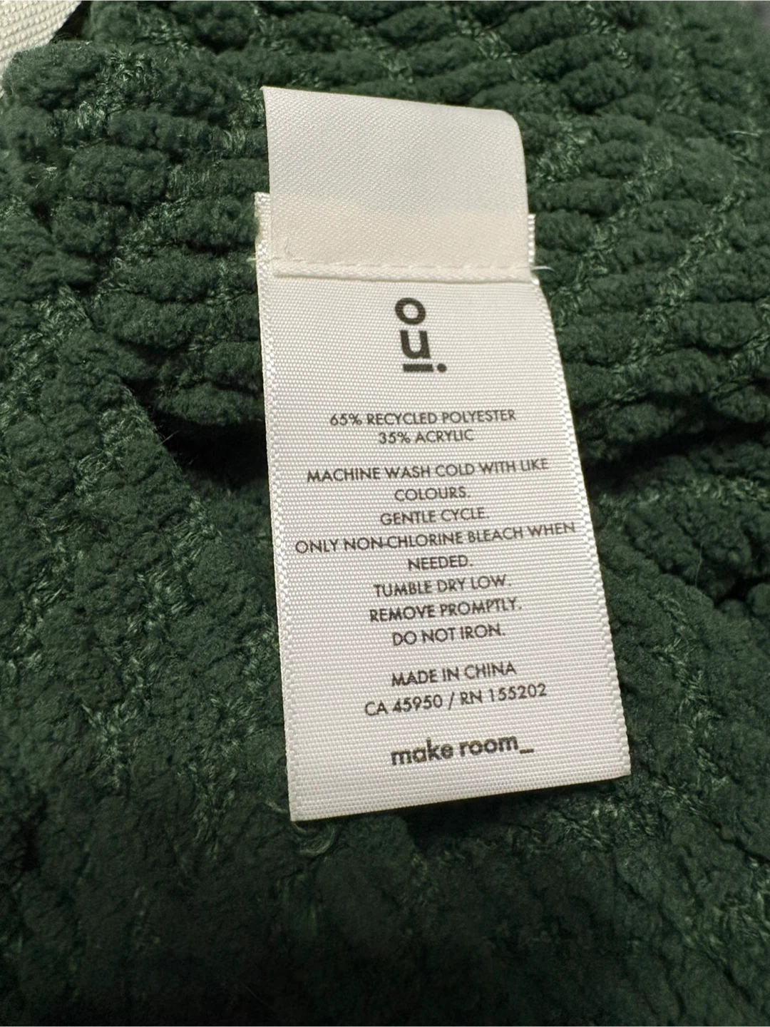 OUI Studio Throw Blanket Green - photo 2
