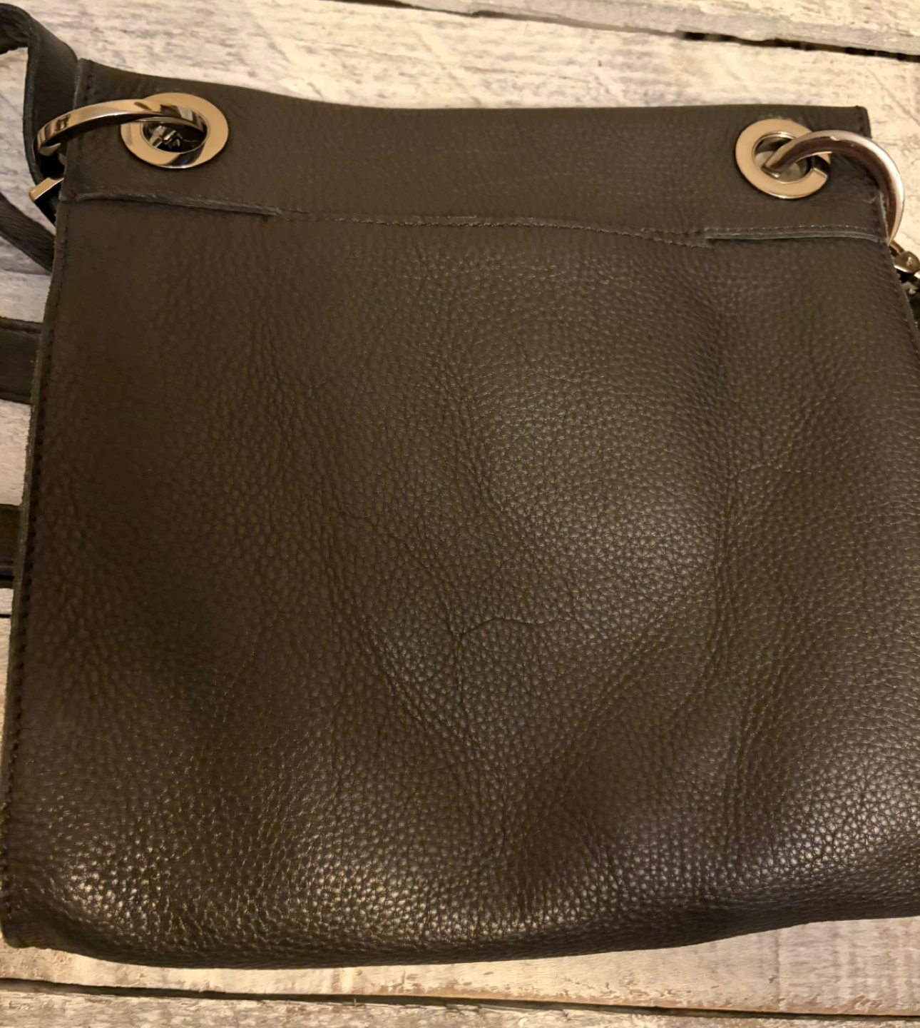 Hammitt Black Leather medium Crossbody Bag with Studs - photo 4