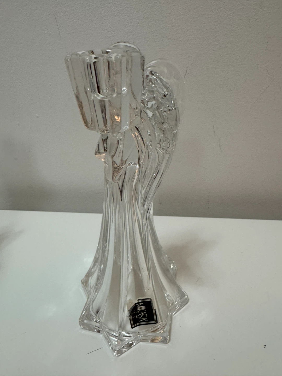 Mikasa Crystal Angel Candle Holder & Figurines (Set of 3) - photo 3