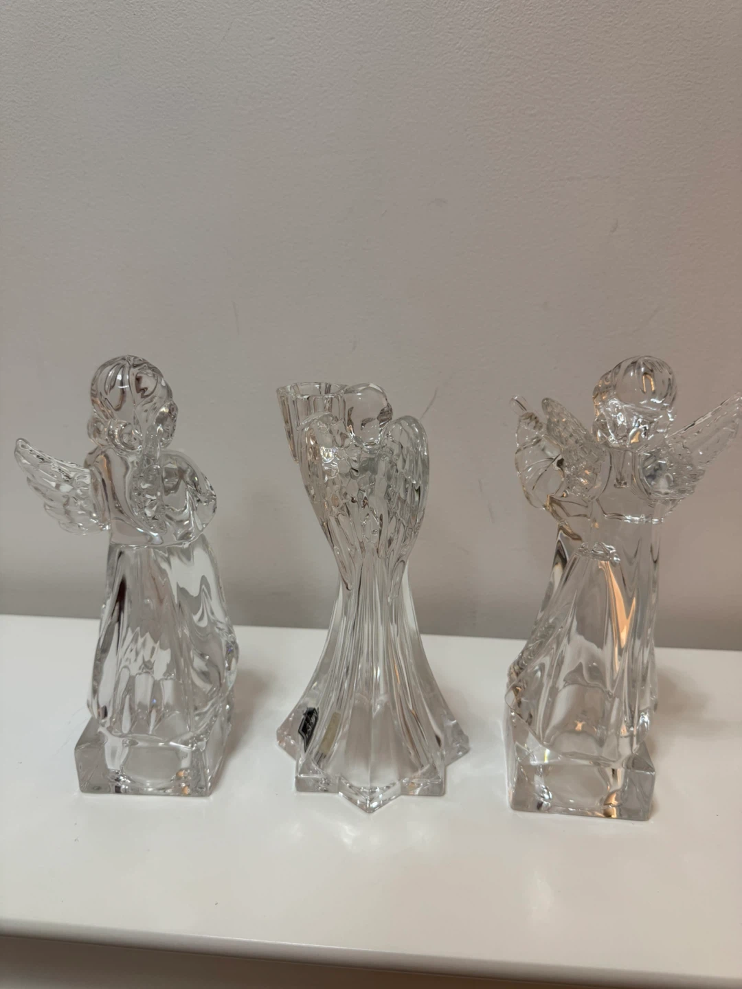 Mikasa Crystal Angel Candle Holder & Figurines (Set of 3) - photo 2