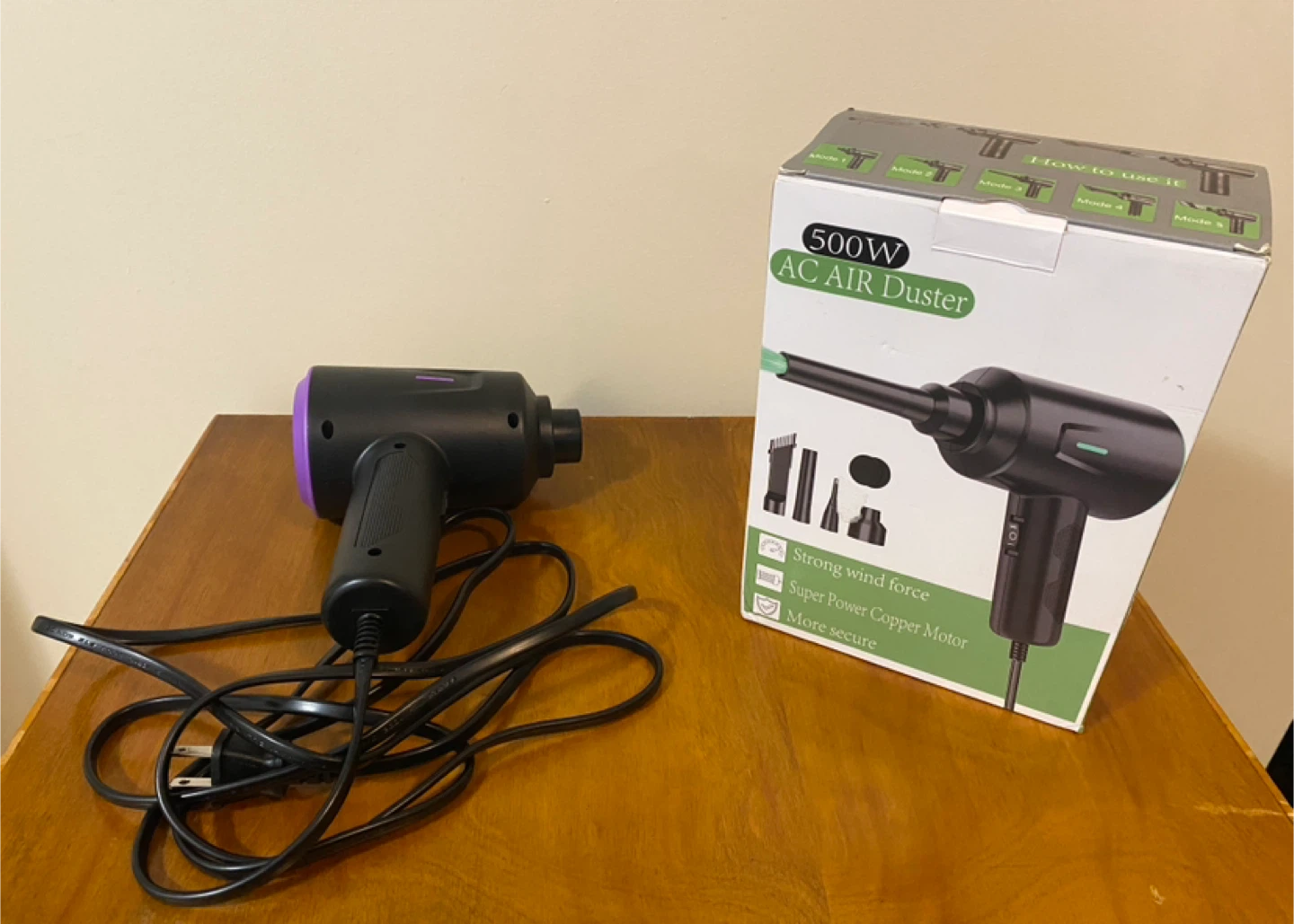 Electric Air Duster (500W) – New, Working