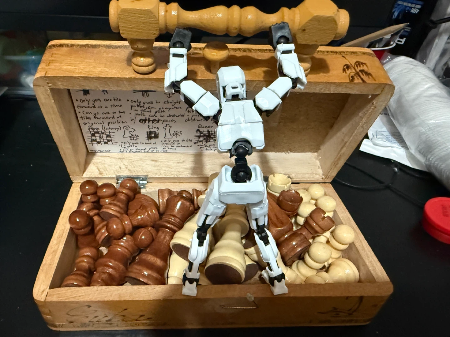 Foldable Wooden Chess Set - photo 4