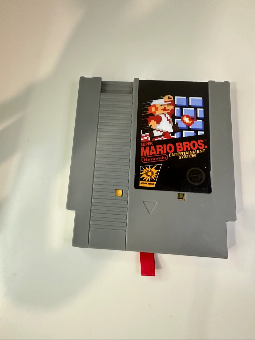 Super Mario Bros. NES Game Cartridge like with Pixel Art Figure - photo 4