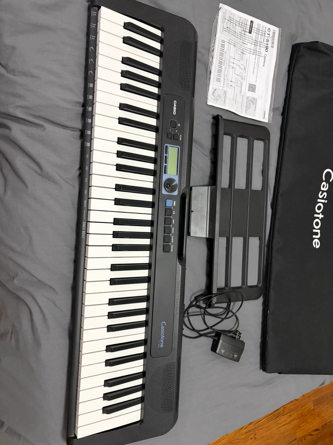 Casio CT-S190 Casiotone Keyboard with Stand and Case - photo 2