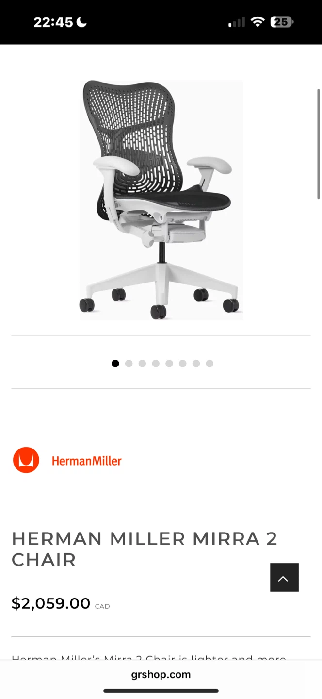 Herman Miller Mirra Chair - photo 3