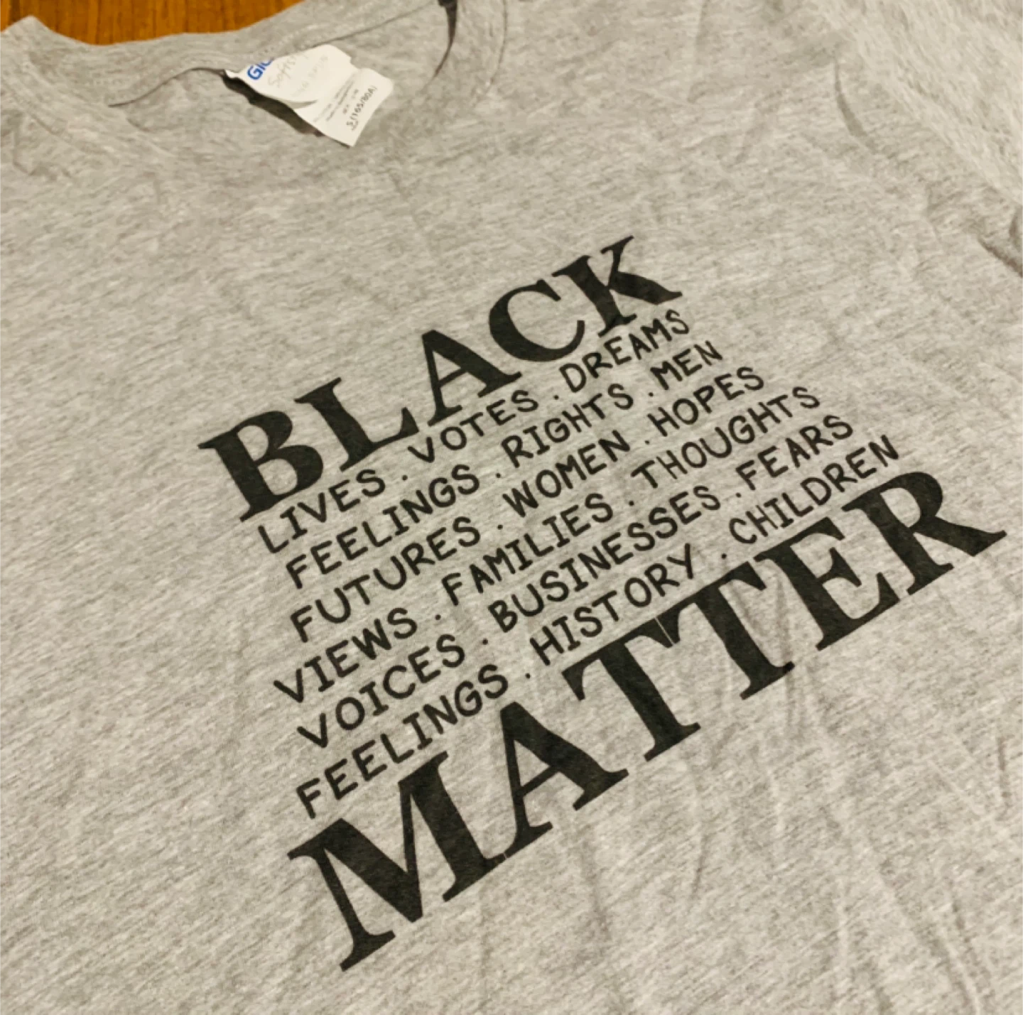 Gildan Softstyle "Black Lives Matter" T-Shirt Size S - photo 2