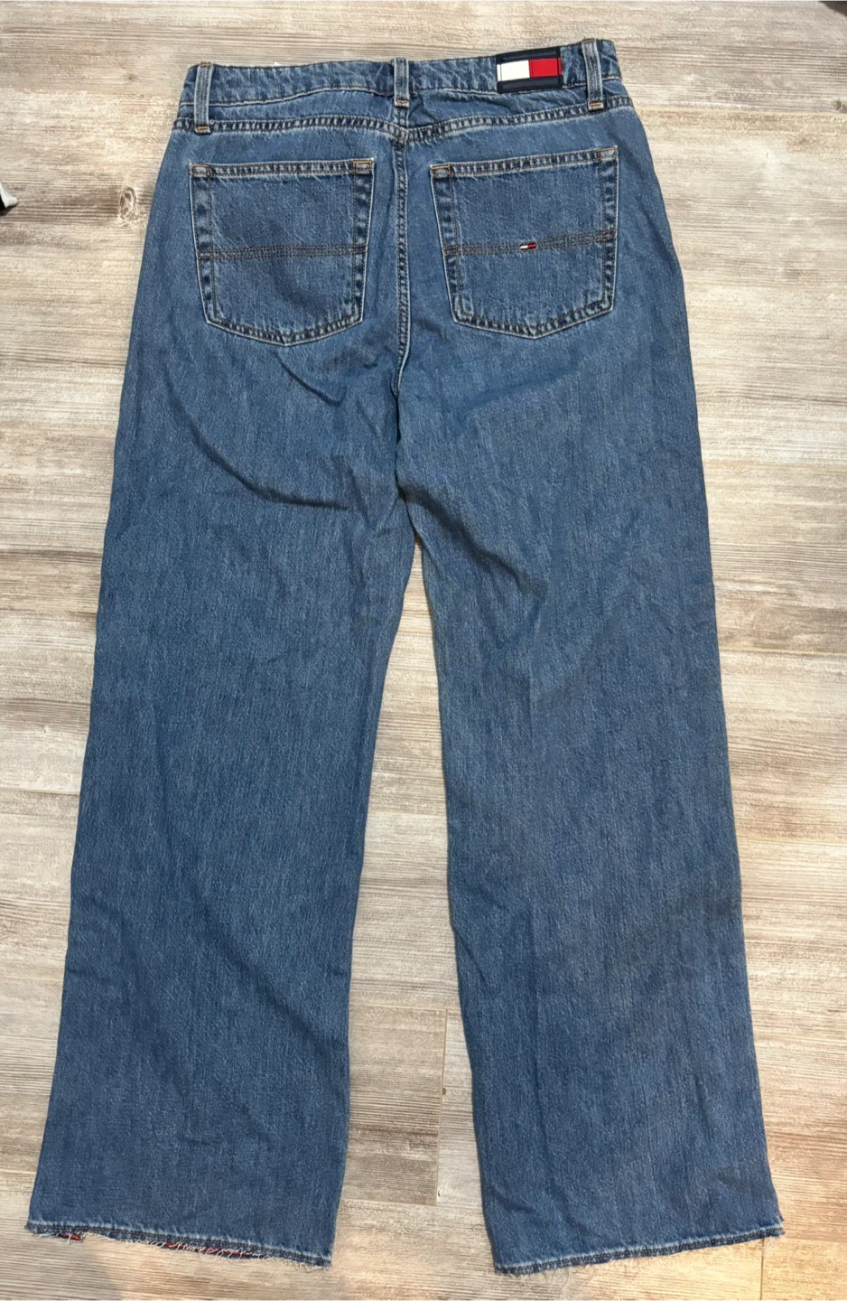 Tommy Hilfiger Women's Snap Button Wide Leg Jeans - photo 2