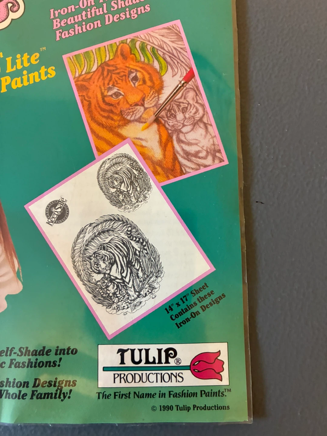 Tulip Productions Iron-On Transfers Tiger Design - photo 3