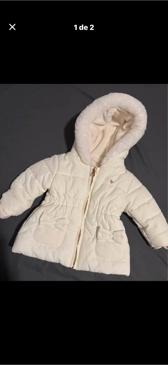 Baby White Puffer Jacket