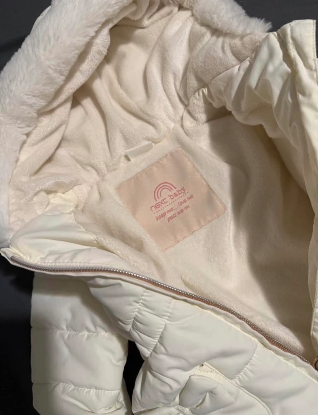 Baby White Puffer Jacket - photo 2