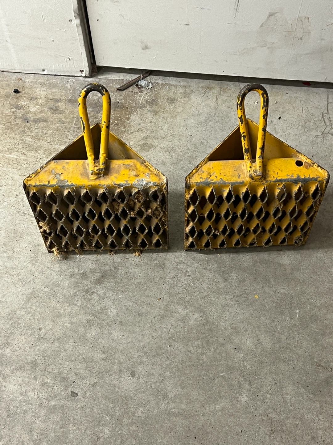 Pair of Yellow Metal Wheel Chocks - photo 3