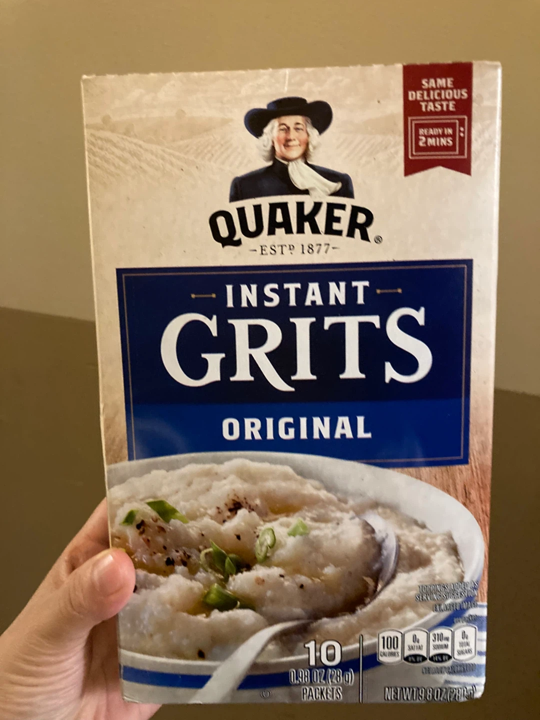 Quaker Instant Grits Original, 10 Packets