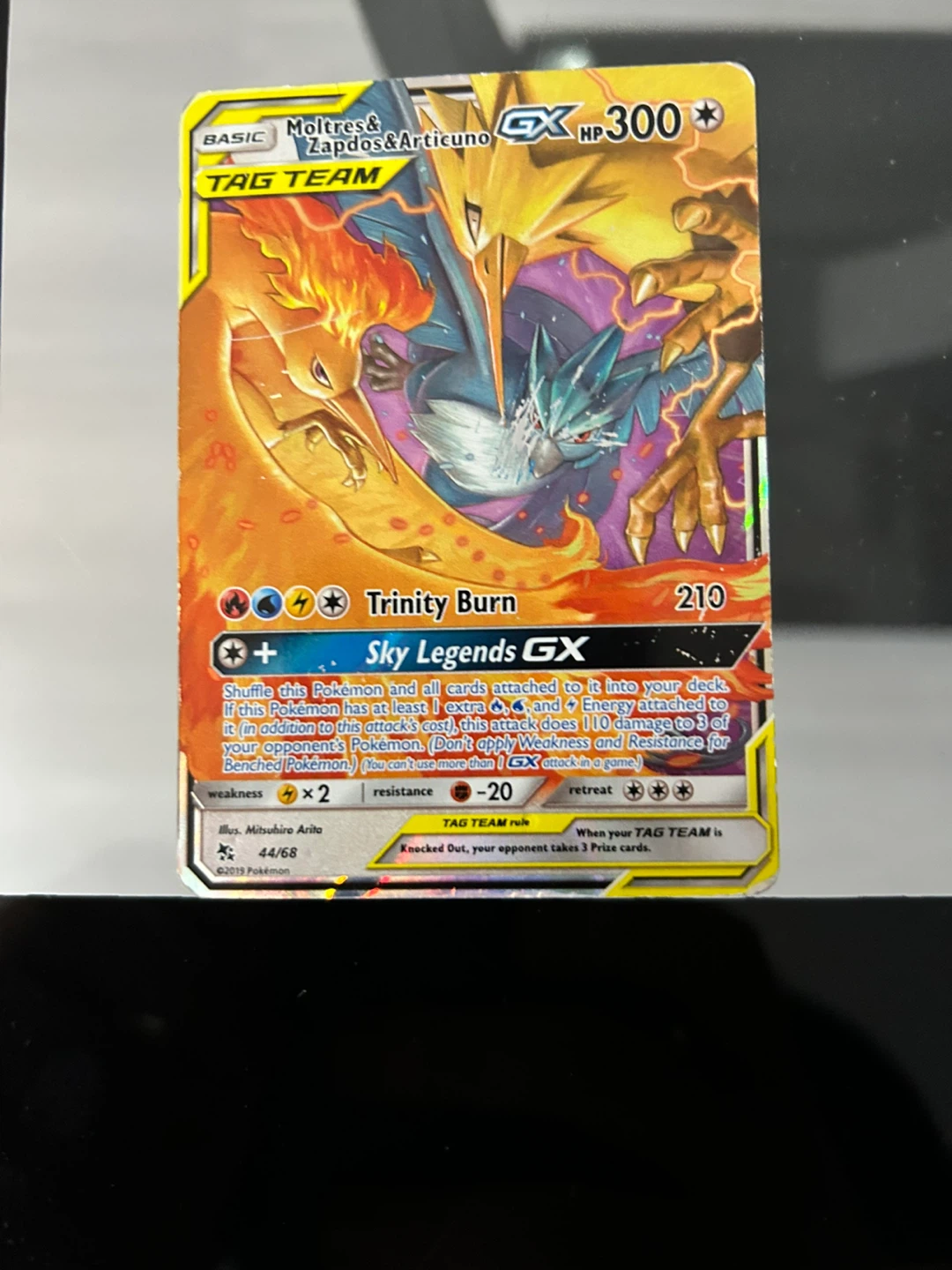 Pokemon TCG Tag Team Moltres Zapdos Articuno GX Card - photo 3