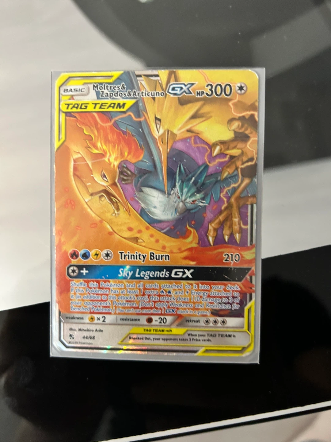 Pokemon TCG Tag Team Moltres Zapdos Articuno GX Card
