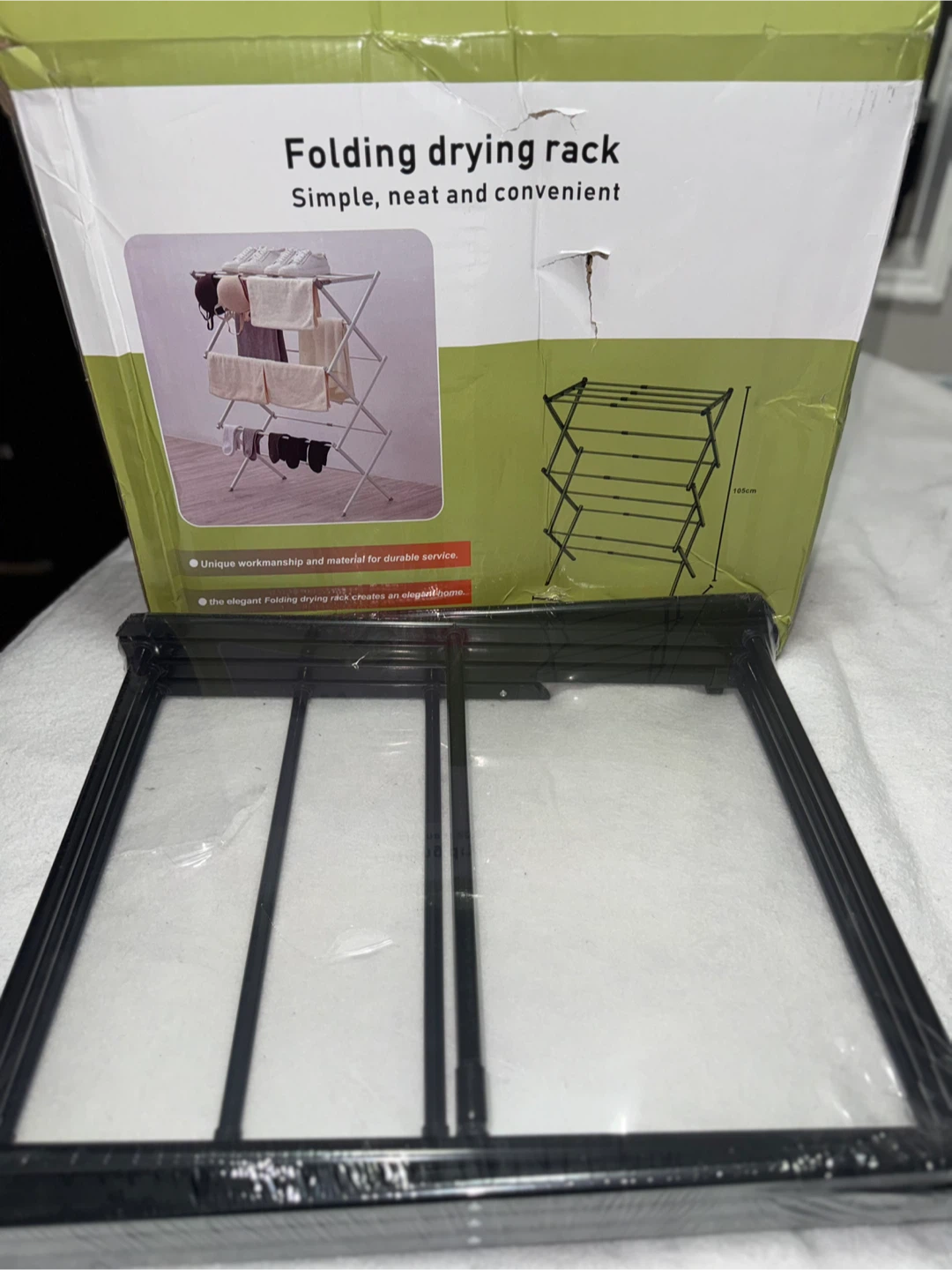 Folding Drying Rack color black - photo 2