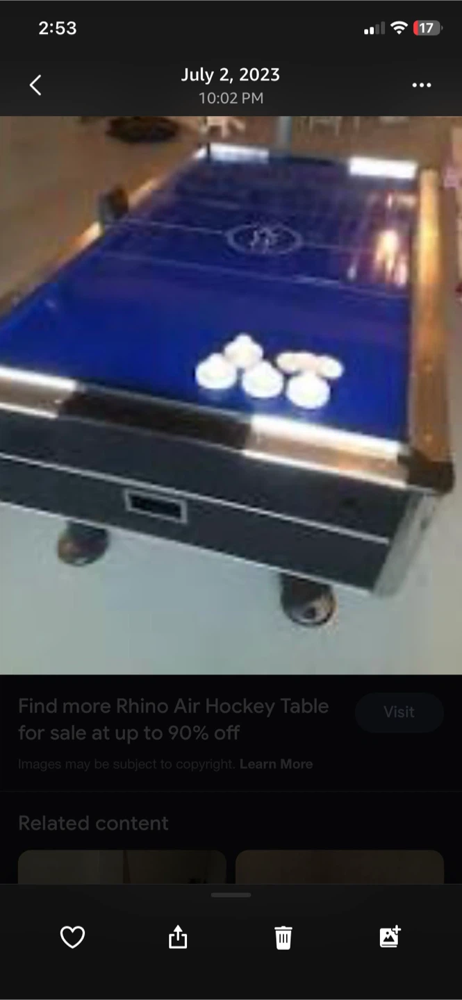 Rhino Blue Air Hockey Table - photo 4
