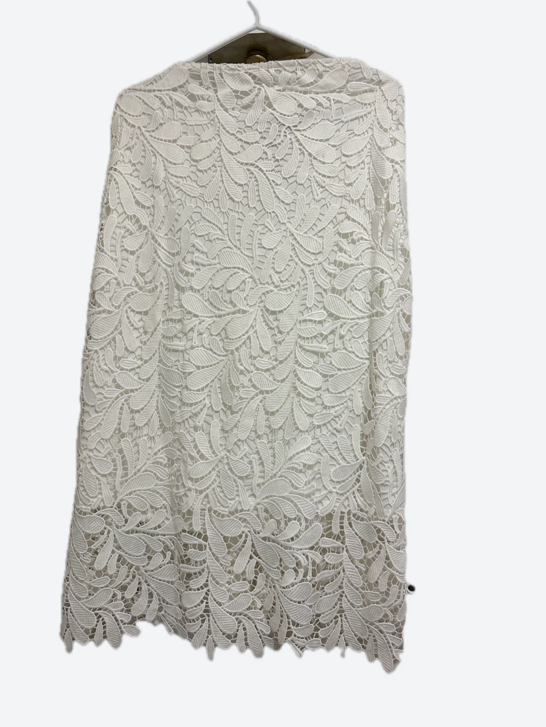 White Lace Midi Skirt