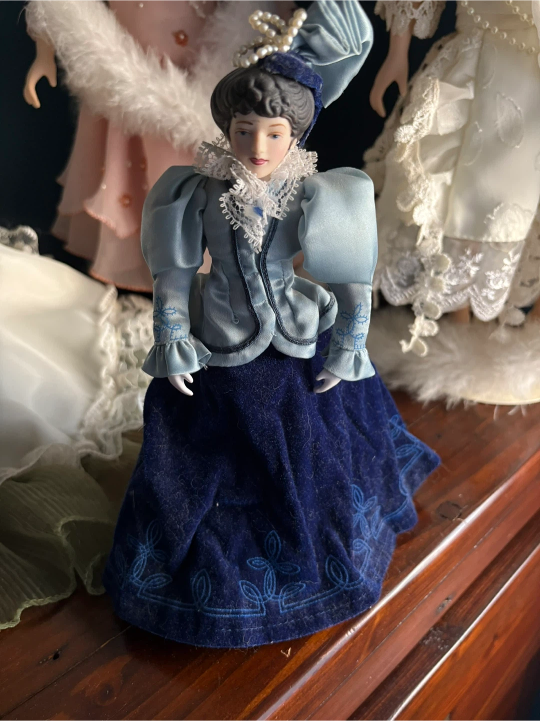 Vintage Victorian Style Porcelain Doll