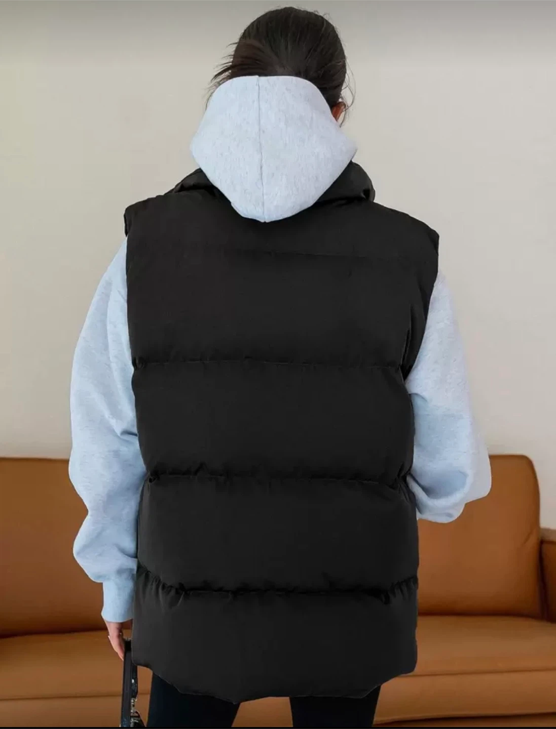 Black Puffer Vest - photo 2