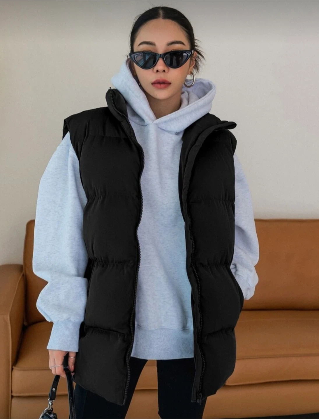 Black Puffer Vest