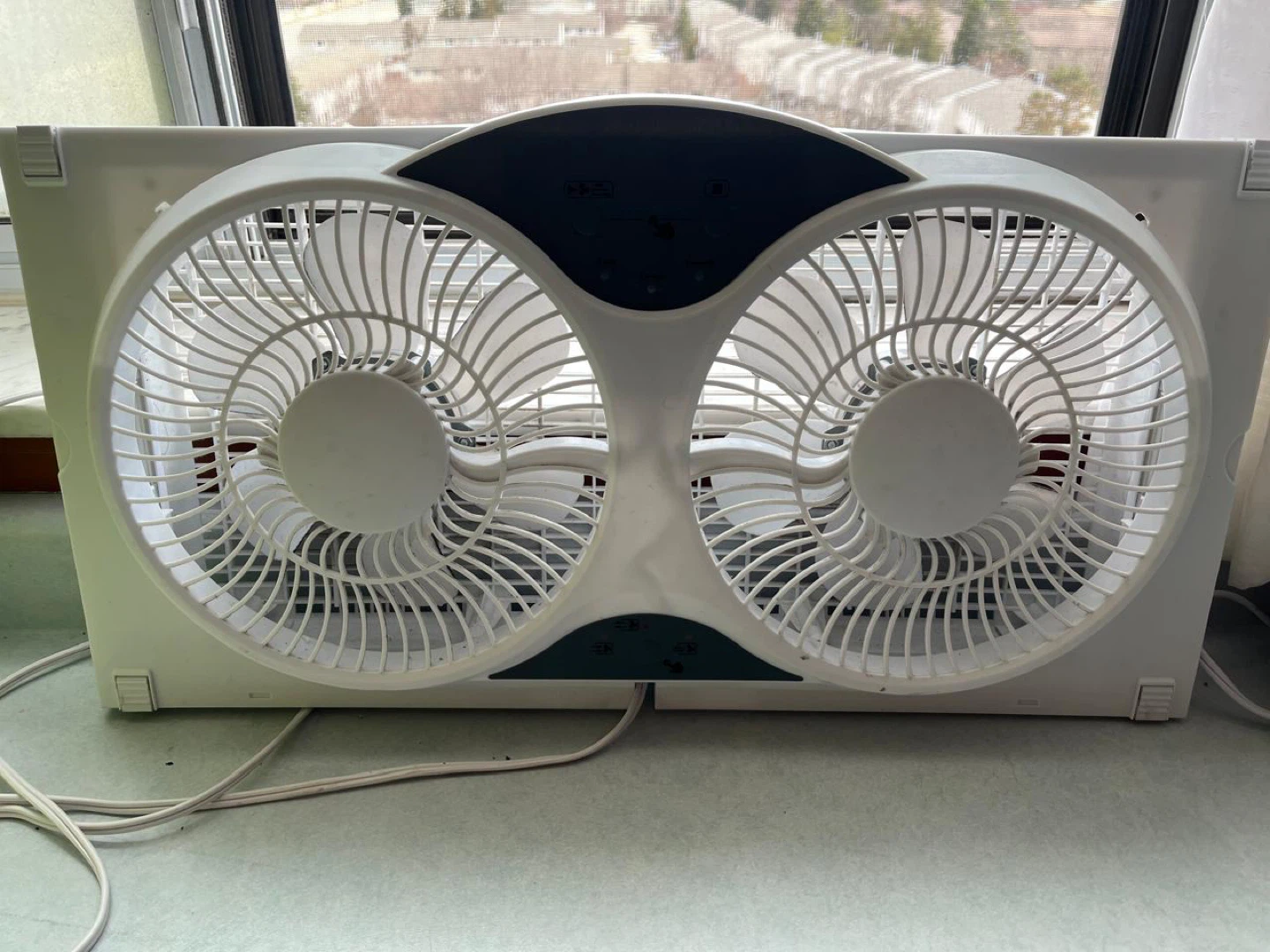 Hampton Bay 9" Twin Window Fan with Remote Control