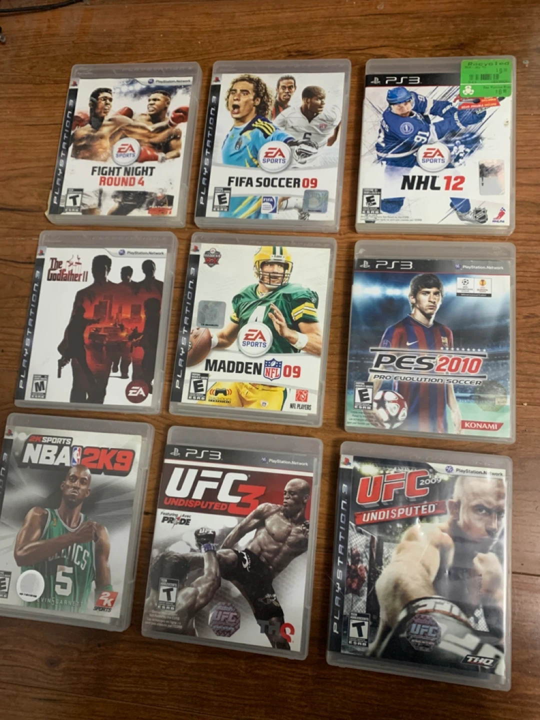PlayStation 3 Games: NHL 12, FIFA Soccer 09, Madden 09, UFC 2009