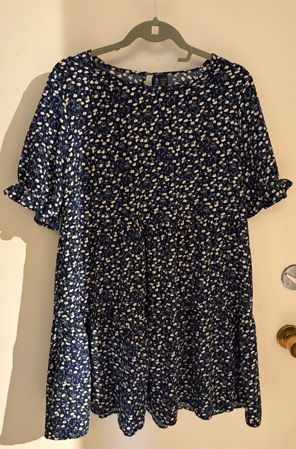 Navy Floral Tiered Dress - photo 3