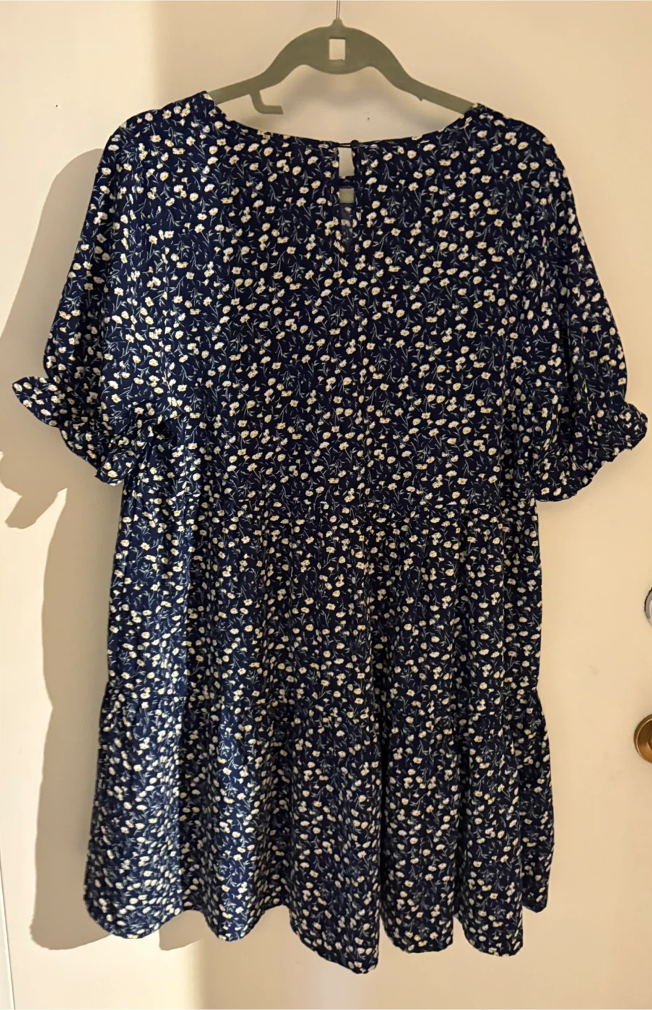 Navy Floral Tiered Dress - photo 4