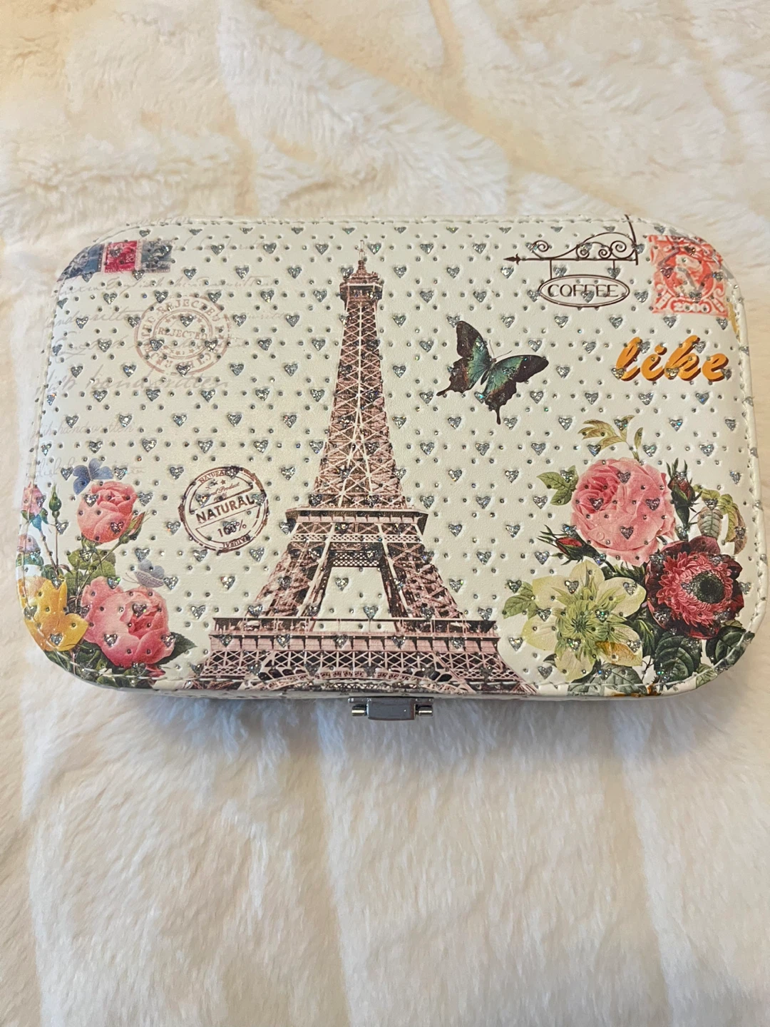Eiffel Tower Floral Jewelry Box