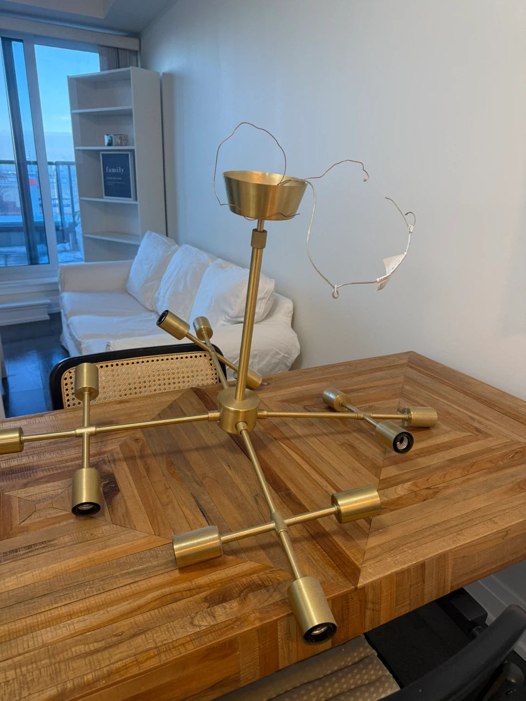 Structube Cassiopeia Pendant Light - Brass - photo 2