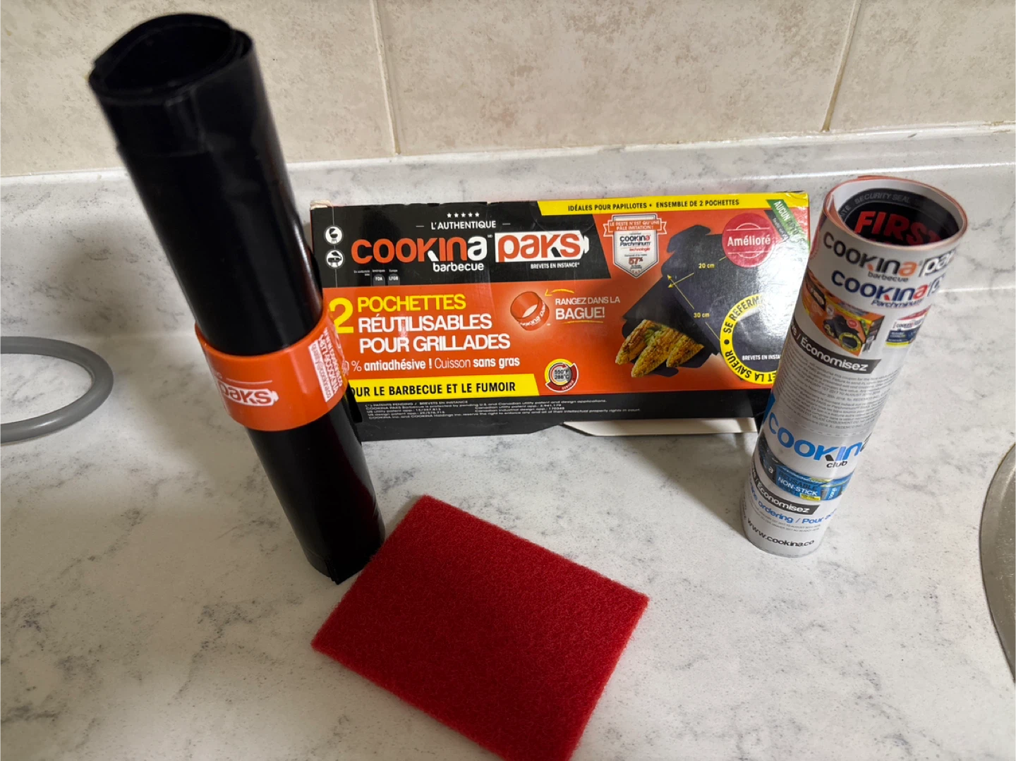 Cookina Paks Reusable Grill Pouches - 2 Pack