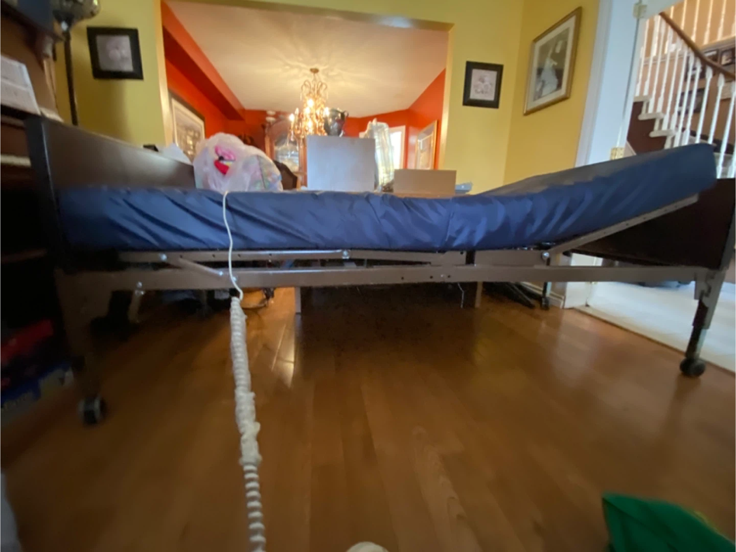 Electric adjustable Bed with Dark Blue Mattress - photo 2