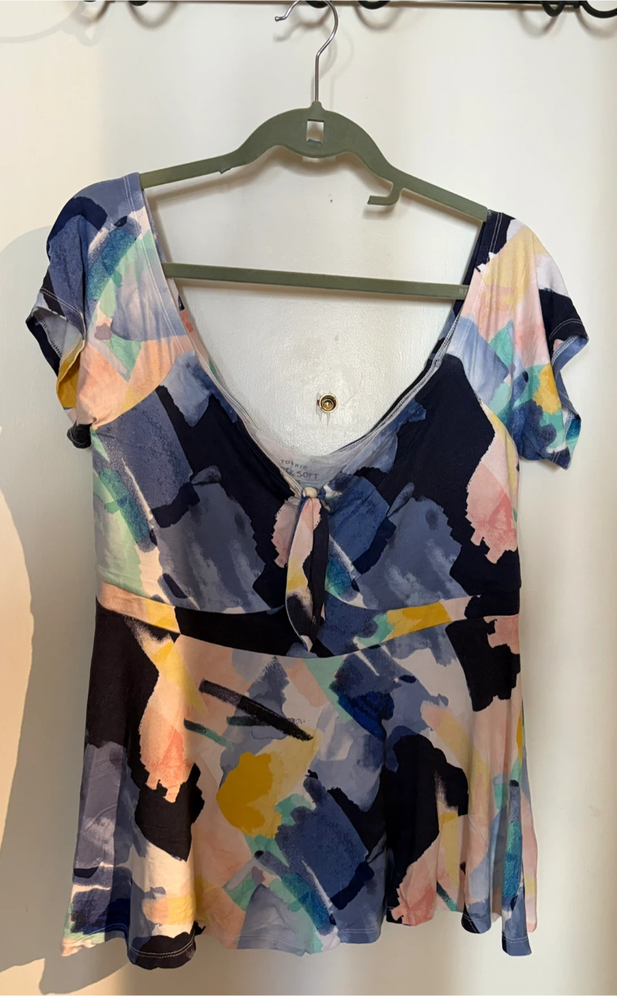 Women's Abstract Print Off-the-Shoulder Top - photo 2