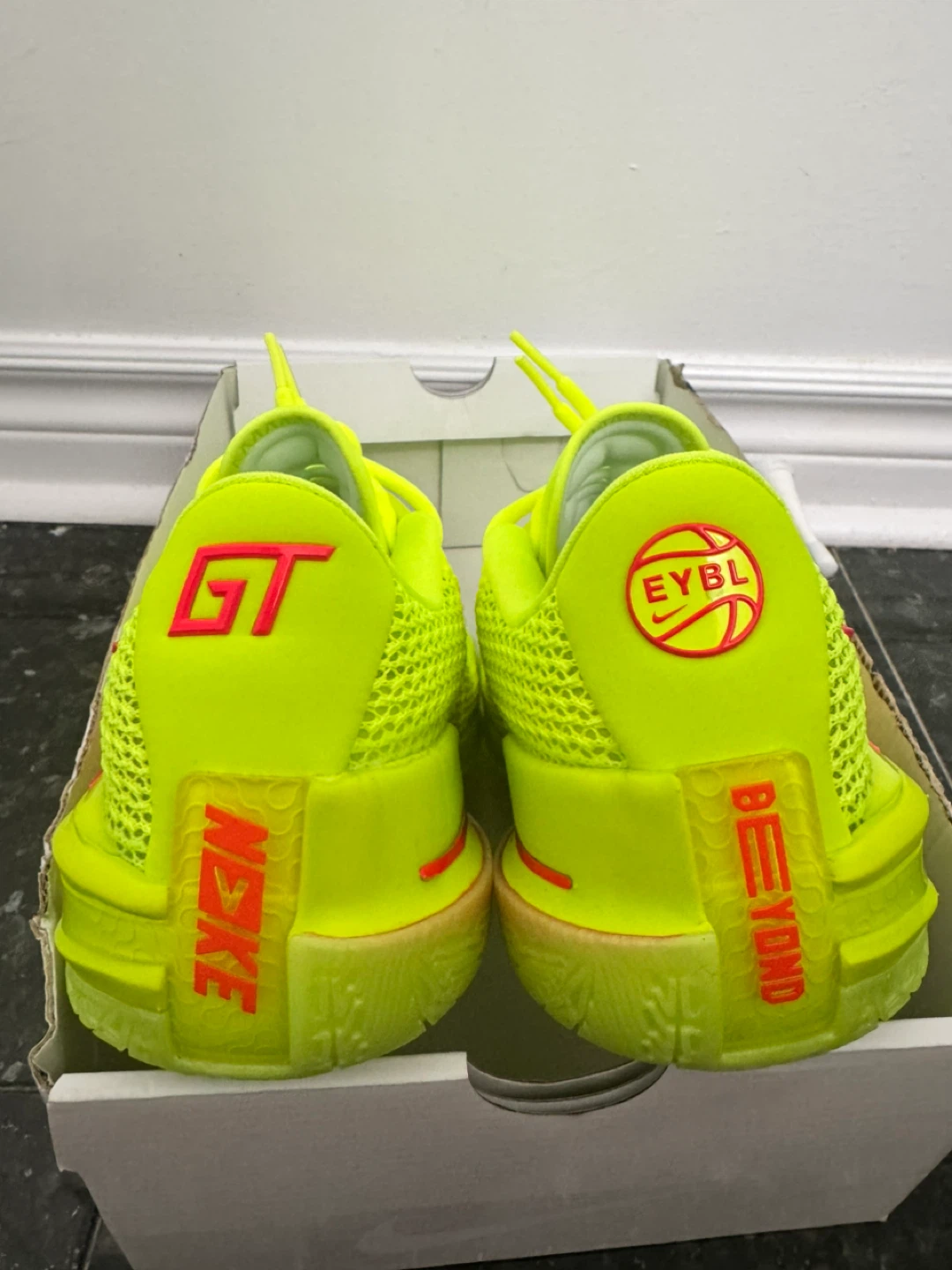 Nike GT Cut 1 EYBL Volt/Bright Crimson - photo 4