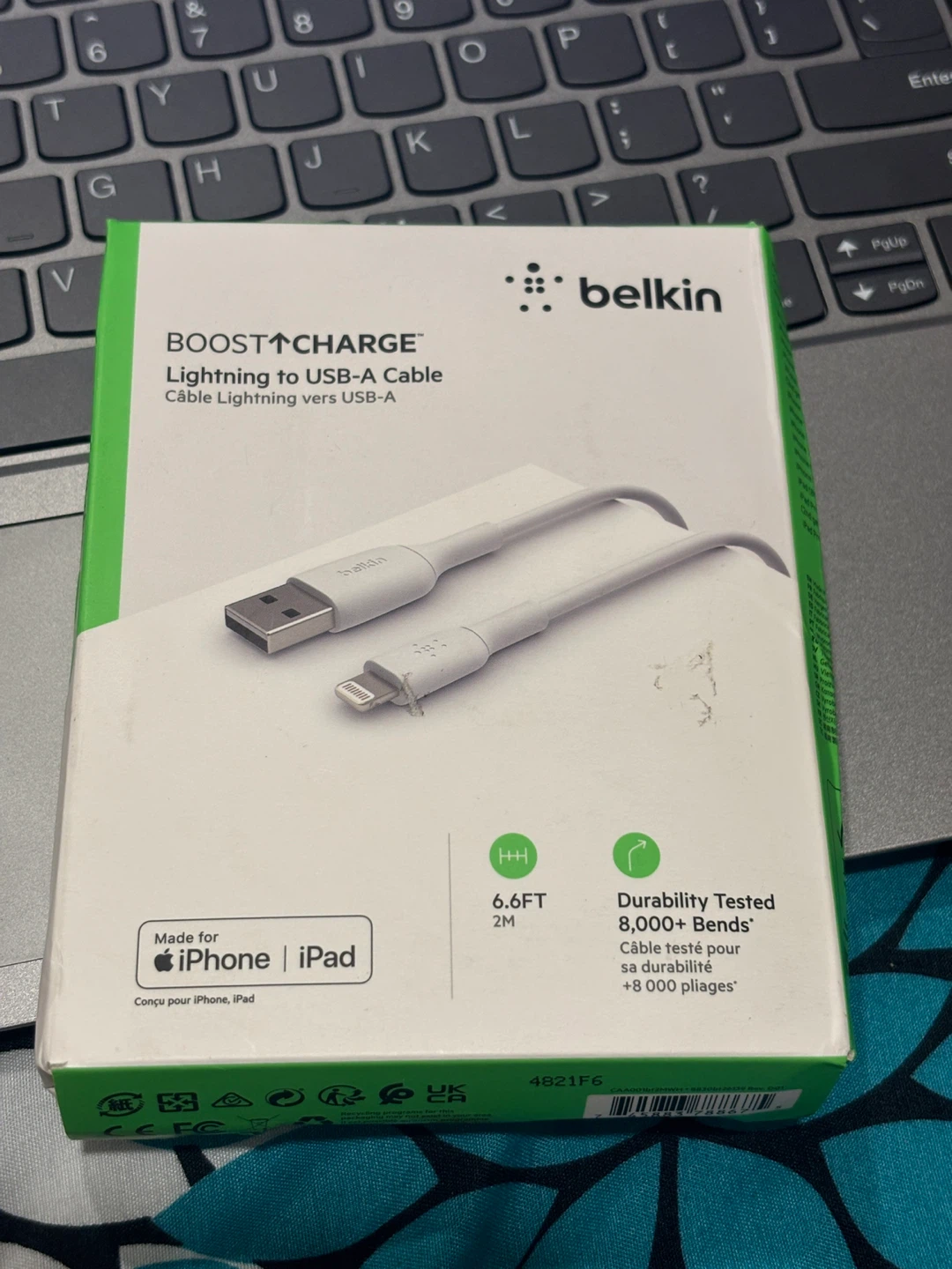 Belkin BOOST↑CHARGE Lightning to USB-A Cable 2M