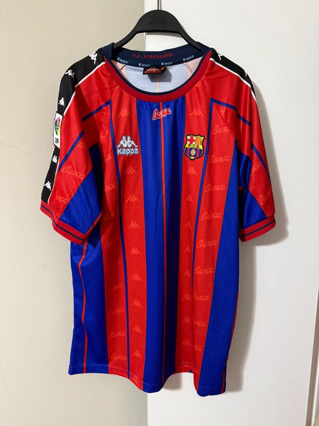FC Barcelona Kappa RIVALDO Soccer Jersey Large