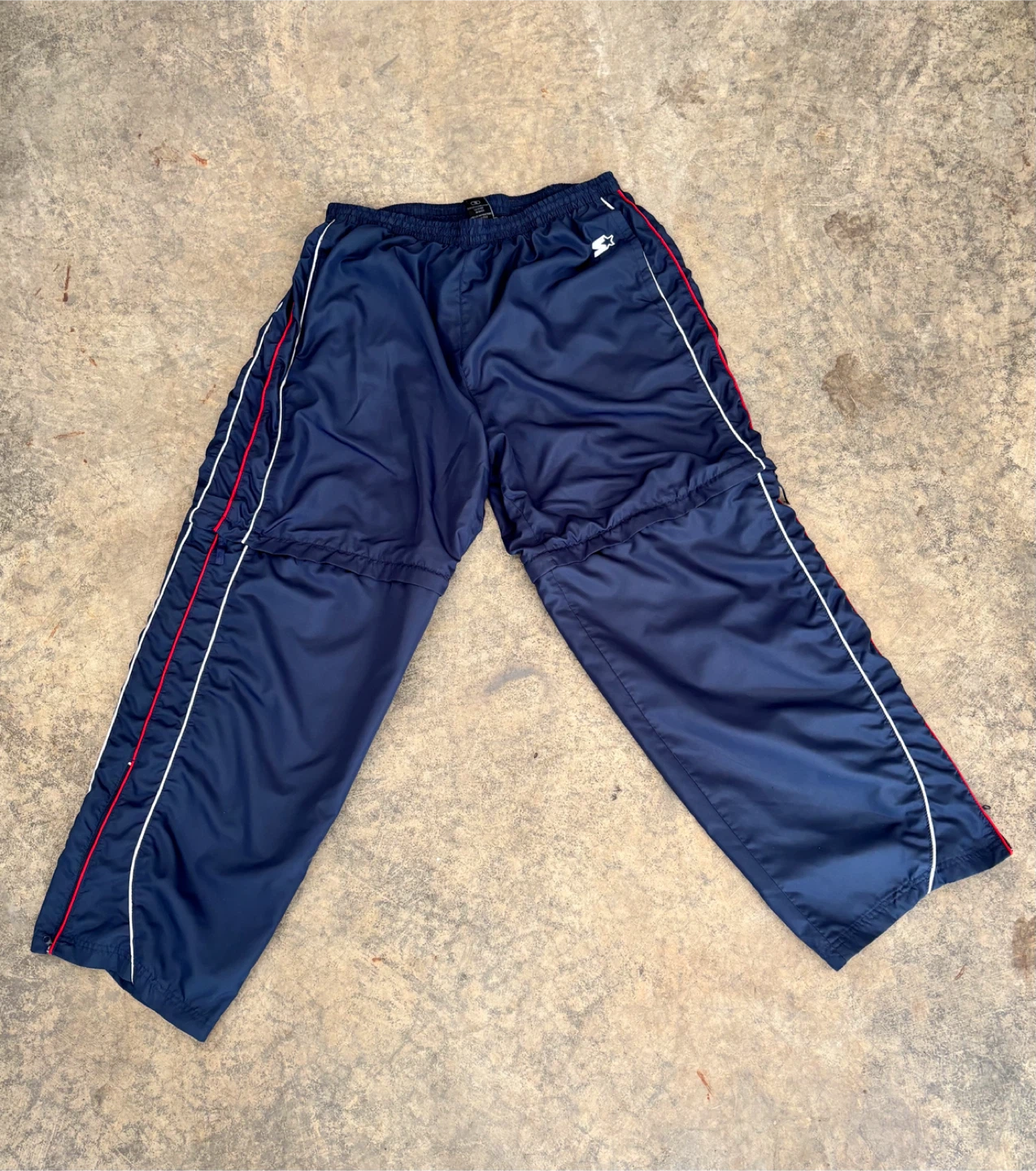 Starter zip off pants