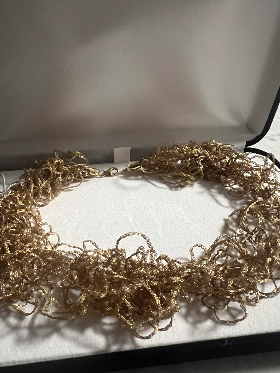 14 k Gold  Multi-Strand Necklace 16.9g - photo 2