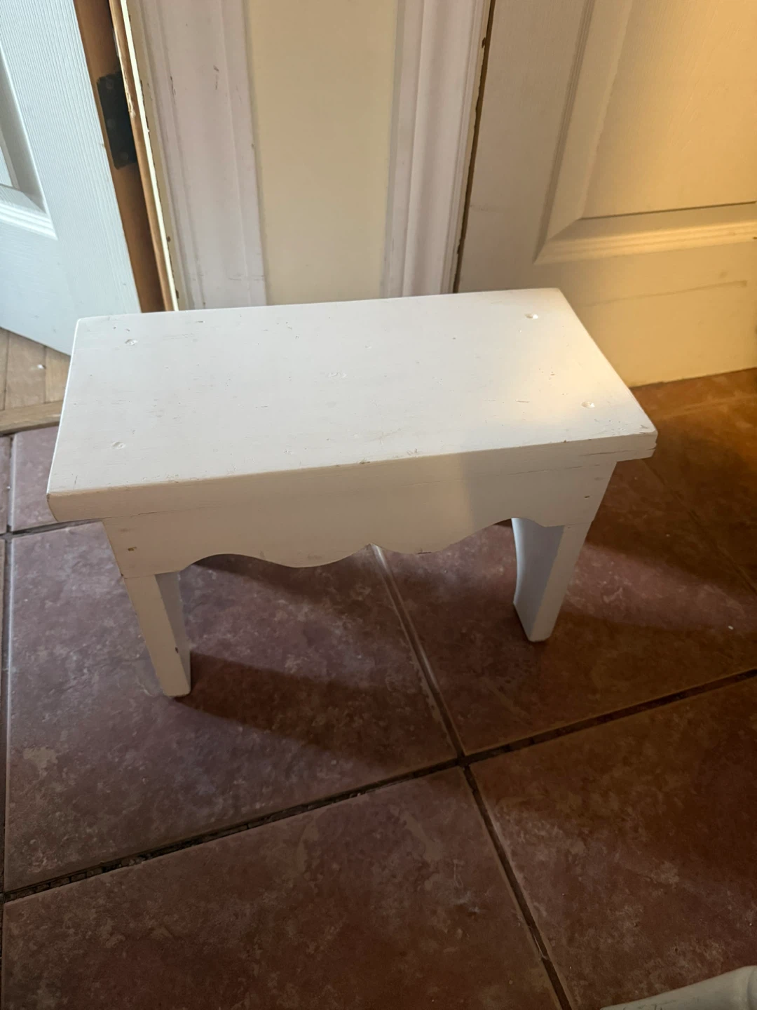 White Wooden Step Stool