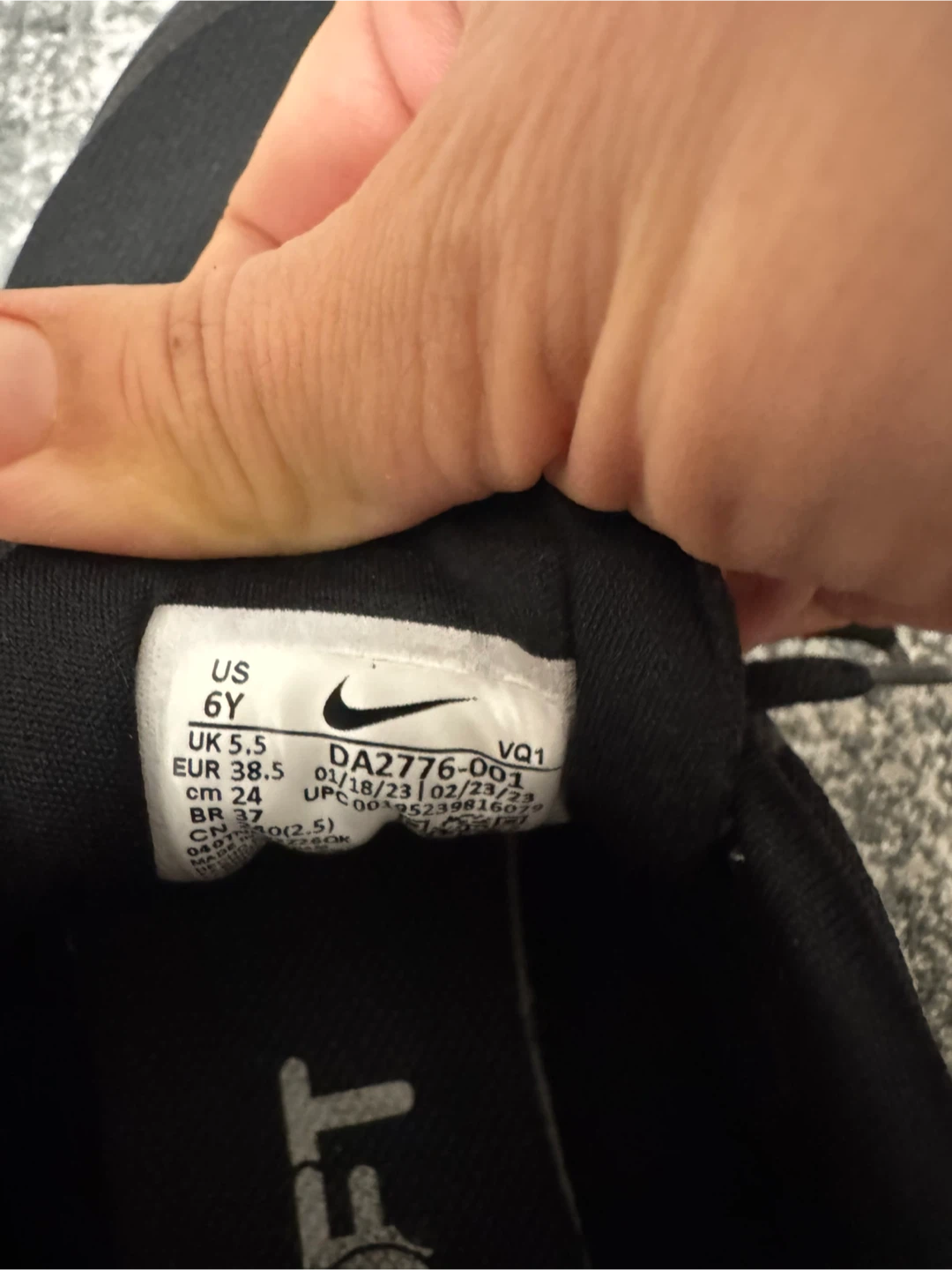 Nike Downshifter 10 Youth Running Shoes Black Size 6Y - photo 2