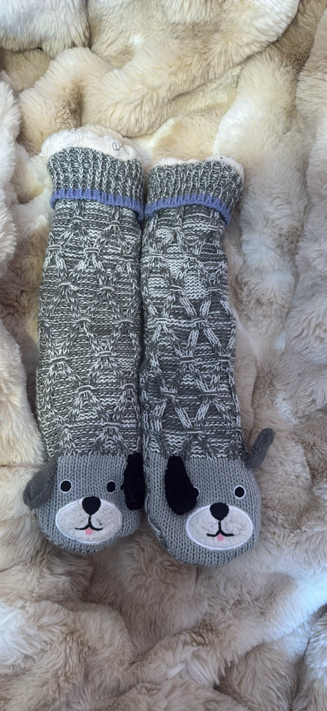 Dog Face Slipper Socks