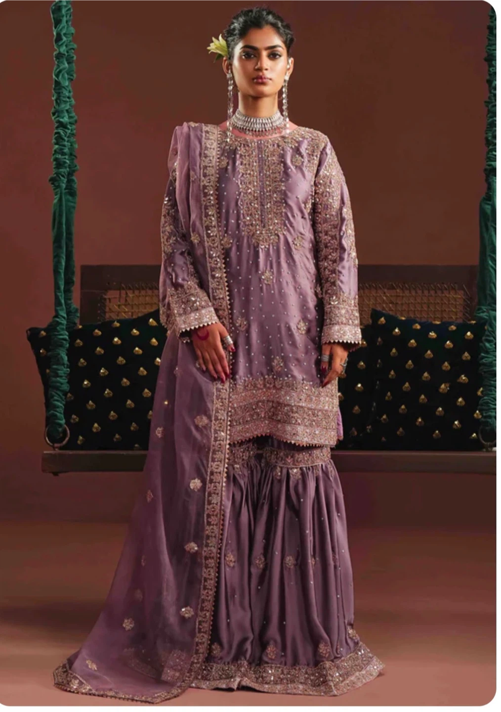 Three Piece Suit Gharara