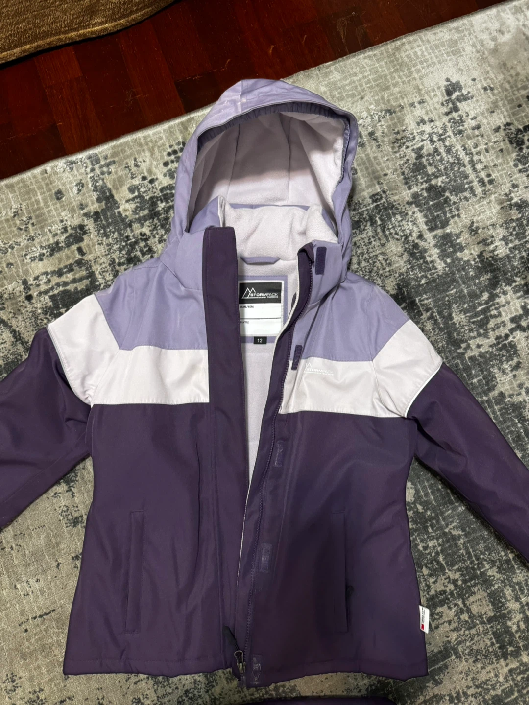 Stormpack Purple Ski Suit - Size 12 - photo 2