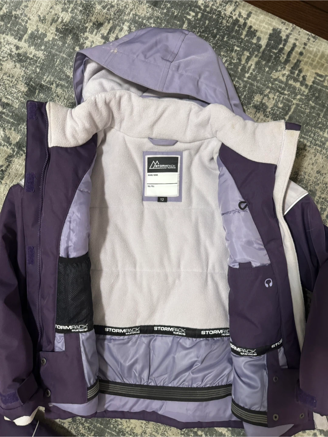 Stormpack Purple Ski Suit - Size 12 - photo 3
