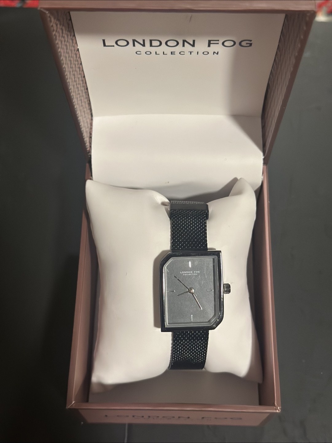 London Fog Cavern Gun Mesh Watch LF054GN