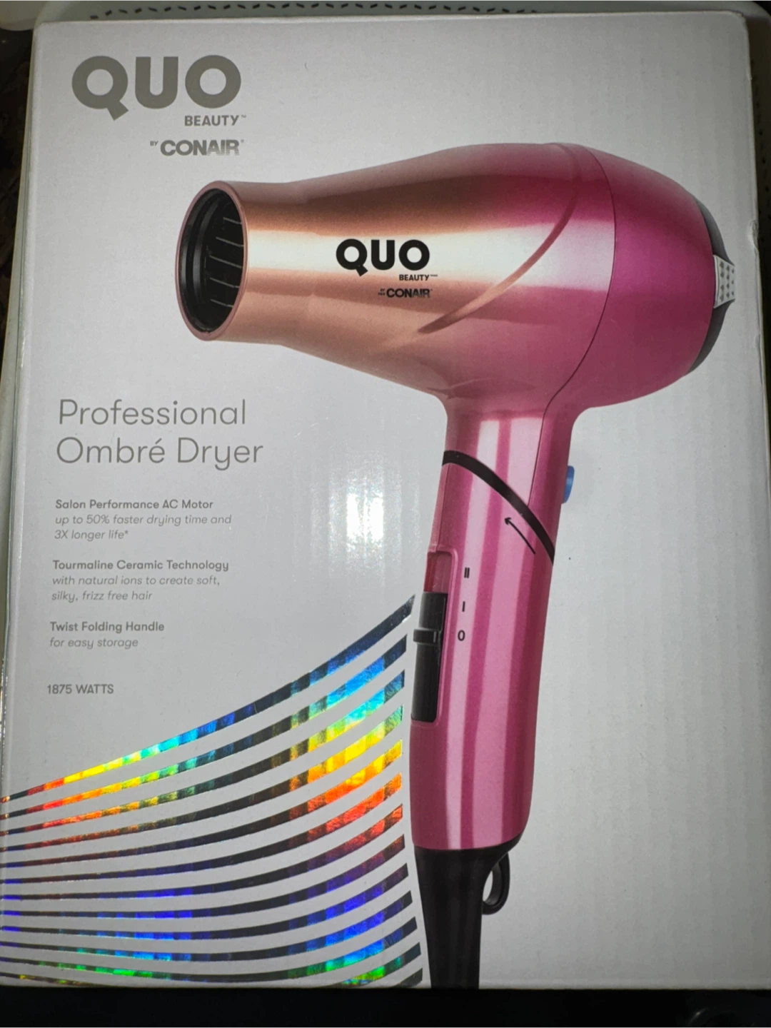 QUO by Conair Professional Ombré Hair Dryer 1875 Watts
