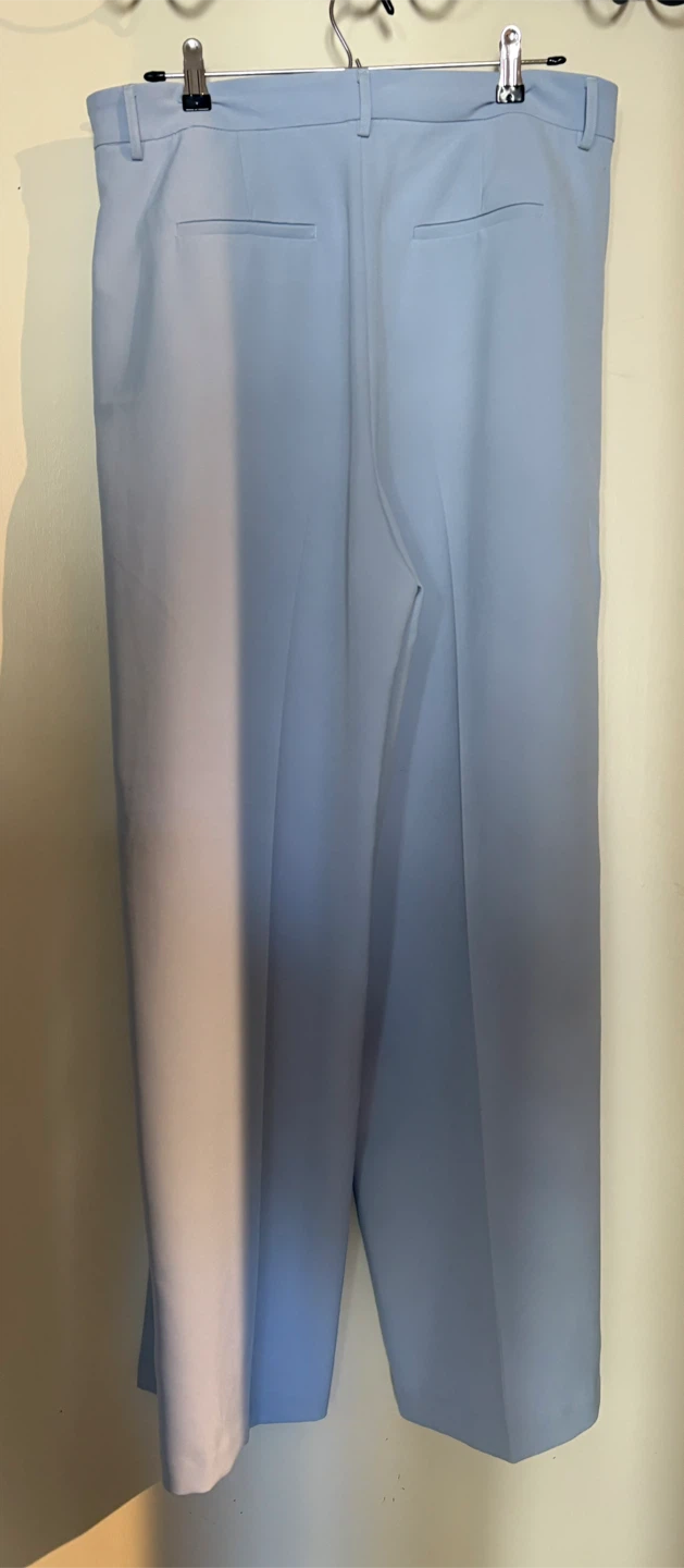 Light Blue Wide Leg Dress Pants - photo 3