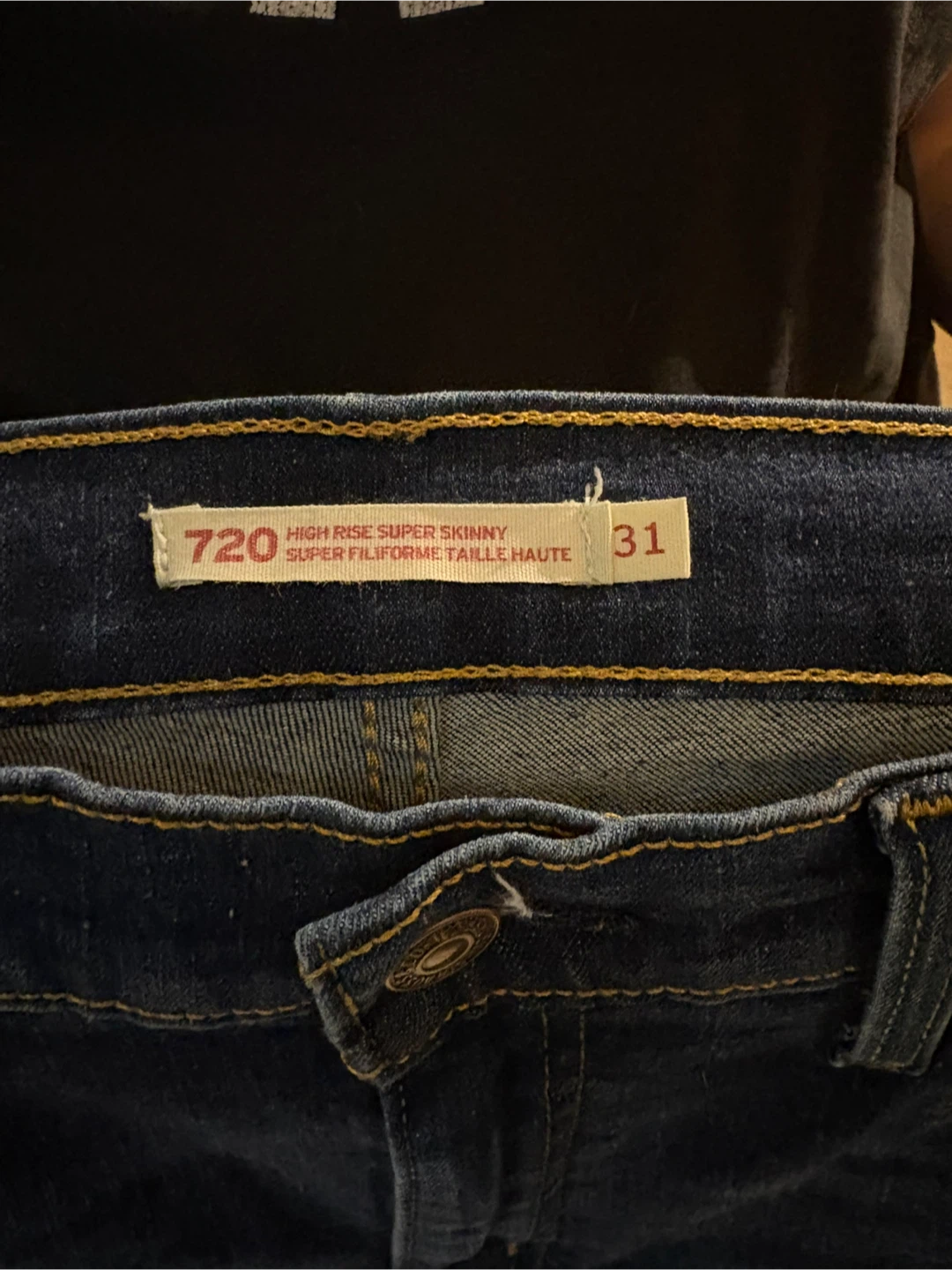 Levi's 720 High Rise Super Skinny Jeans - Size 31 - photo 3