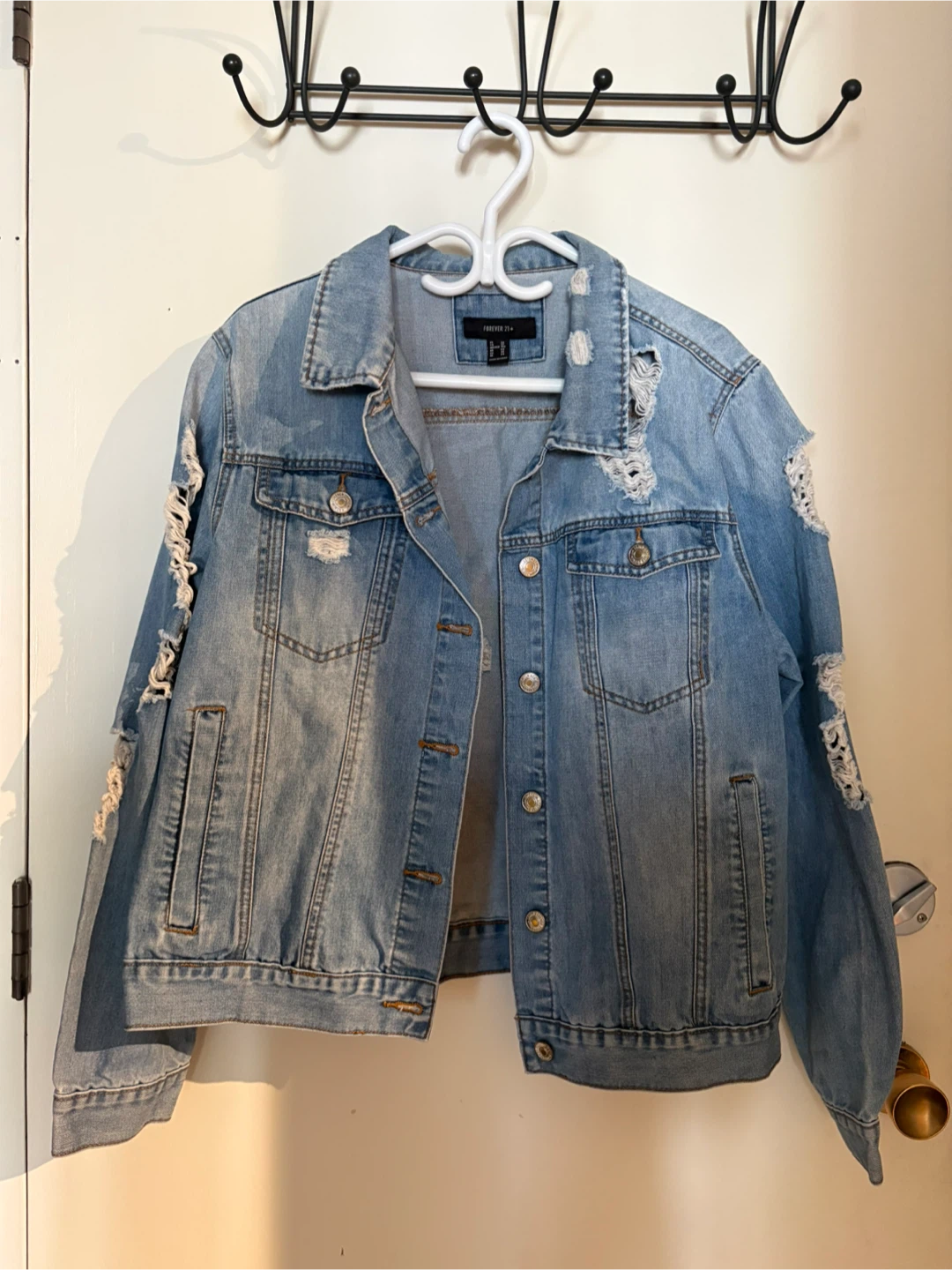 Forever 21 Women's Distressed Denim Jacket - photo 2